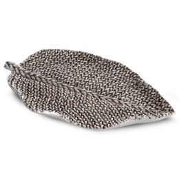 PATERA EUROFIRANY DEKORACYJNA MOLI 29 X 16 X 3 CM SREBRNY
