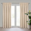 ZASŁONA GOTOWA EUROFIRANY REINA NA TAŚMIE 135 X 270 CM BEŻOWY