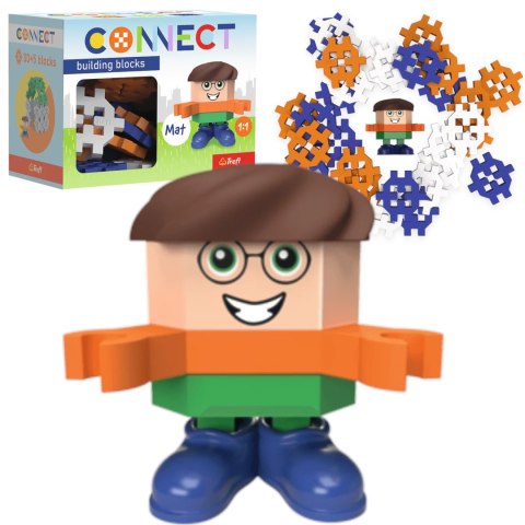 Zestaw klocków Connect - Pocket Boy: Mat 35 elementów 4+ Trefl 62005