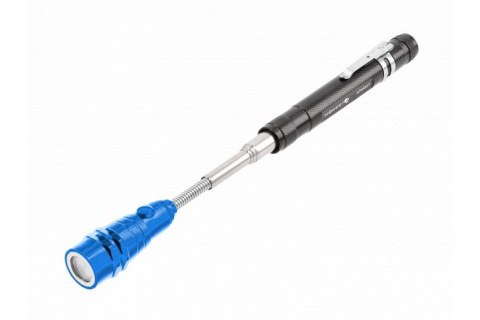 ELASTYCZNY TELESKOPOWY CHWYTAK MAGNETYCZNY Z LATARKĄ LED