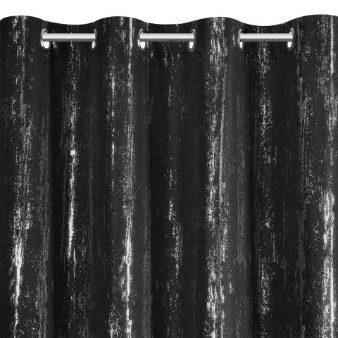 ZASŁONA GOTOWA EUROFIRANY  LIBI 140 X 250 CM CZARNY