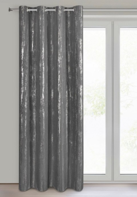 ZASŁONA GOTOWA EUROFIRANY  LIBI 140 X 250 CM GRAFITOWY