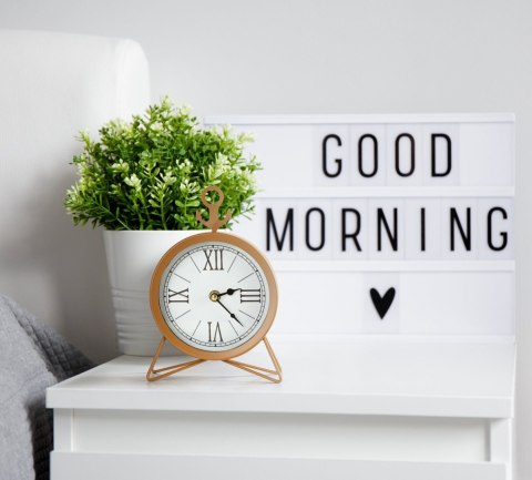 ZEGAR EUROFIRANY DEKORACYJNY 77 16 X 5 X 23 CM BRĄZOWY