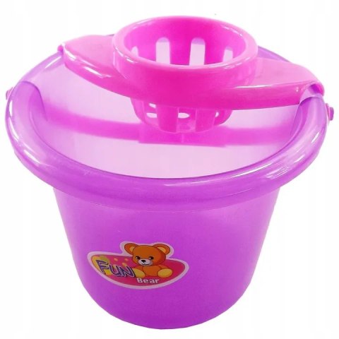 Śliczny zestaw do sprzątania wiaderko akcesoria 5953