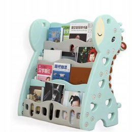 REGAŁ MONTESSORI NA KSIĄŻKI PÓŁKA SZAFKA POKÓJ DZIECIĘCY ŻYRAFKA ZIELONY Z33