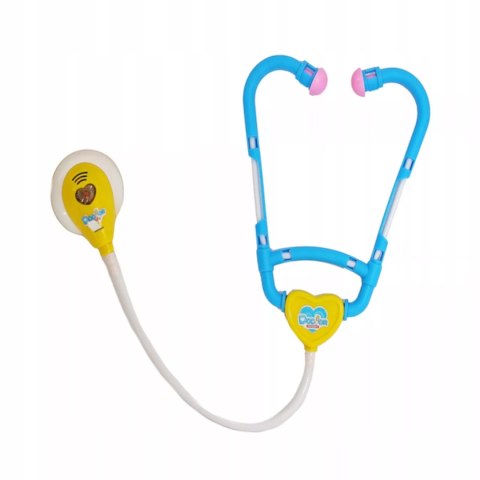 Zestaw lekarski mały doktor w walizce stetoskop niebieski 6603A