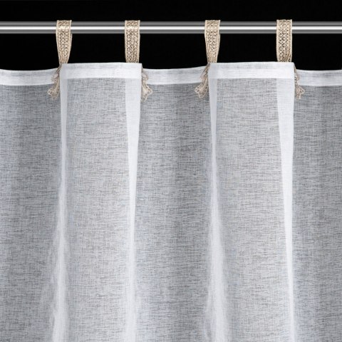 FIRANA GOTOWA MELISA NA SZELKACH 140 X 250 CM BIAŁY