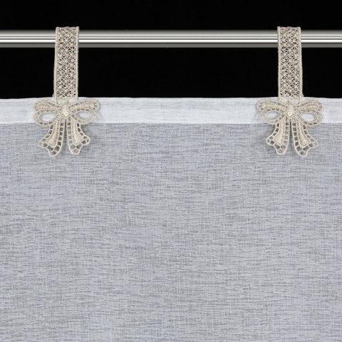 FIRANA GOTOWA MELISA NA SZELKACH 140 X 250 CM BIAŁY