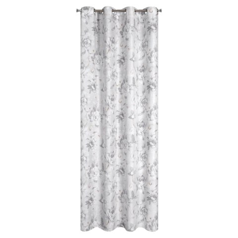 ZASŁONA GOTOWA EUROFIRANY SIENNA 140 X 250 CM SREBRNY
