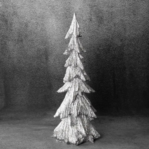 FIGURKA EUROFIRANY ŚWIATECZNA 189 18 X 16 X 44 CM SREBRNY