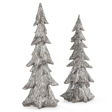 FIGURKA EUROFIRANY ŚWIATECZNA 189 18 X 16 X 44 CM SREBRNY