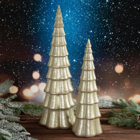 FIGURKA EUROFIRANY ŚWIATECZNA 164A 15 X 16 X 49 CM SZAMPAŃSKI