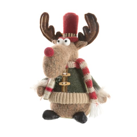 RENIFER ŚWIATECZNY 12 18 X 15 X 29 CM ZIELONY