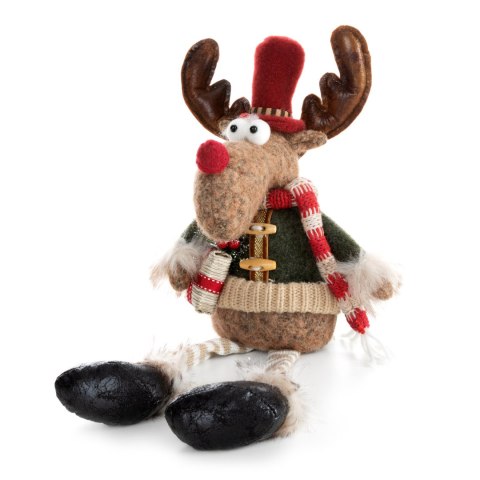 RENIFER ŚWIATECZNY 12 18 X 15 X 29 CM ZIELONY