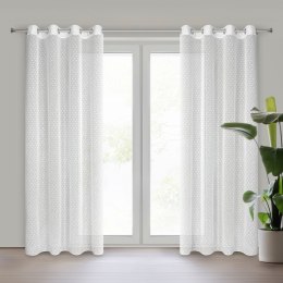 ZASŁONA   GOTOWA EUROFIRANY HANIA 140 X 250 CM BIAŁY