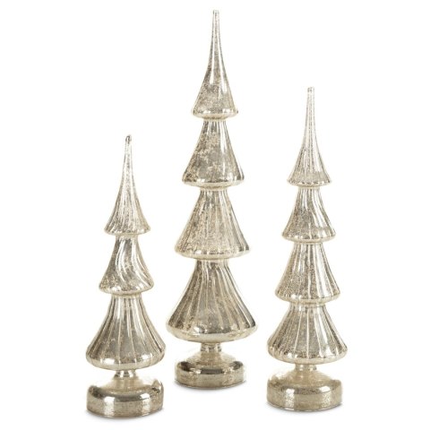 FIGURKA EUROFIRANY ŚWIATECZNA SZ170A 9 X 9 X 30 CM SREBRNY