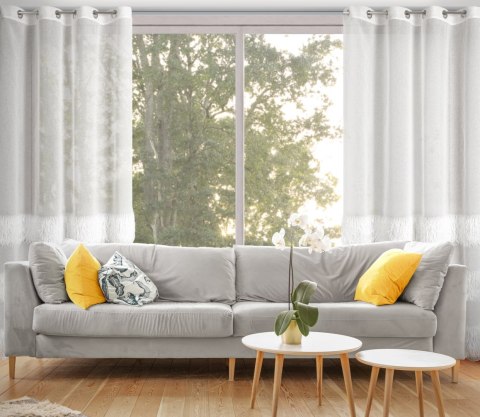 FIRANA GOTOWA MARGARET4 140 X 250 CM KREMOWY