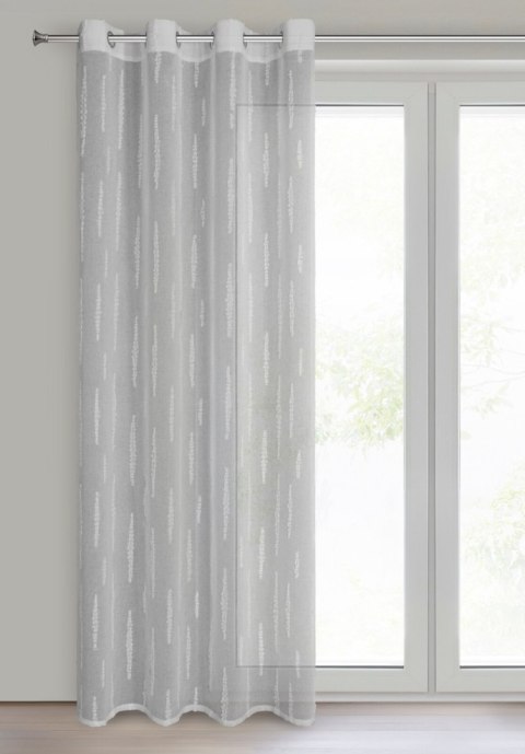 ZASŁONA GOTOWA EUROFIRANY ALENI 140 X 250 CM SREBRNY