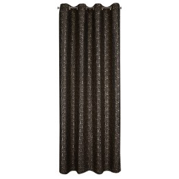 ZASŁONA GOTOWA EUROFIRANY SEMI 140 X 250 CM CZARNY