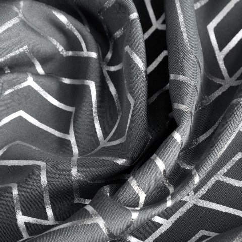 ZASŁONA GOTOWA EUROFIRANY SEMI 140 X 250 CM STALOWY