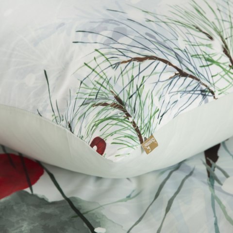 KOMPLET POŚCIELI ŚWIATECZNEJ ROBIN 160 X 200 CM JASNOSZARY