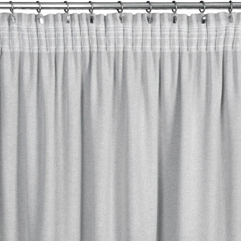 ZASŁONA GOTOWA EUROFIRANY ERIS NA TAŚMIE 140 X 270 CM SREBRNY