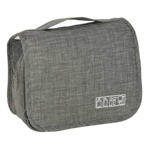 Kosmetyczka podróżna wisząca składana szara