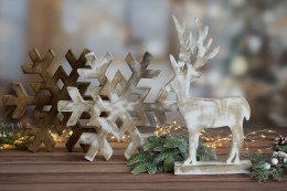 FIGURKA EUROFIRANY ŚWIATECZNA 146 18 X 5 X 37 CM JASNOBRĄZOWY