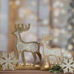 FIGURKA EUROFIRANY ŚWIATECZNA D132A 23 X 5 X 20 CM BIAŁY