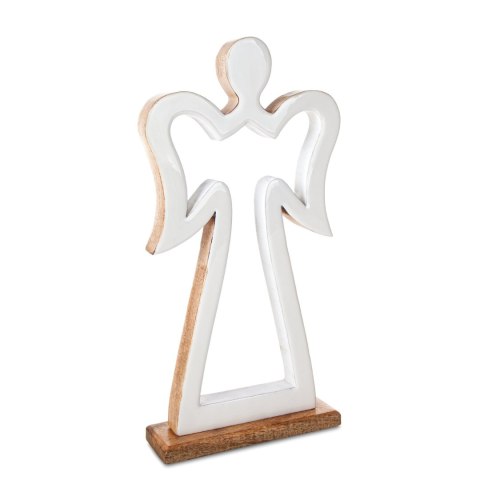 FIGURKA EUROFIRANY ŚWIATECZNA D135B 16 X 5 X 31 CM BIAŁY