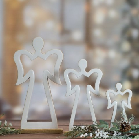 FIGURKA EUROFIRANY ŚWIATECZNA D135B 16 X 5 X 31 CM BIAŁY