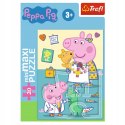 Puzzle 20 miniMAXI Świnka Peppa u lekarza 20 el Peppa Pig 3+ Trefl 21127