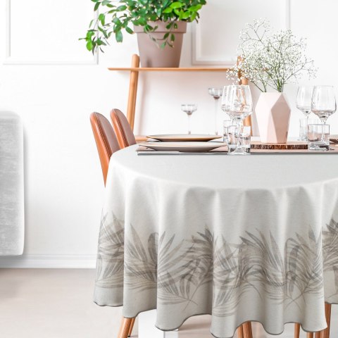 OBRUS INES 11 FI 150 CM BEŻOWY