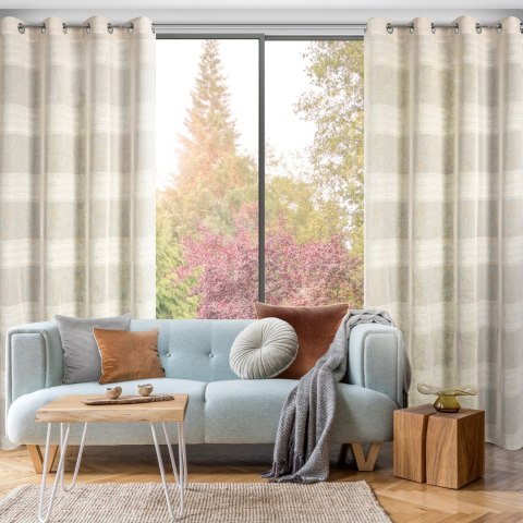 ZASŁONA GOTOWA EUROFIRANY AGATA 140 X 250 CM BEŻOWY