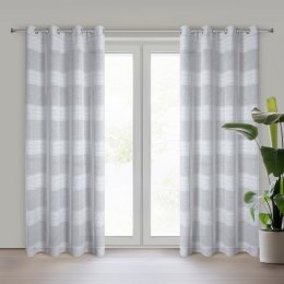 ZASŁONA GOTOWA EUROFIRANY   AGATA 140 X 250 CM SREBRNY