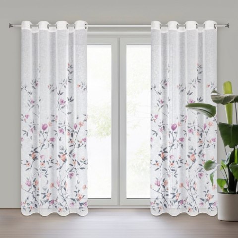 ZASŁONA GOTOWA EUROFIRANY ANTEA 140 X 250 CM BIAŁY