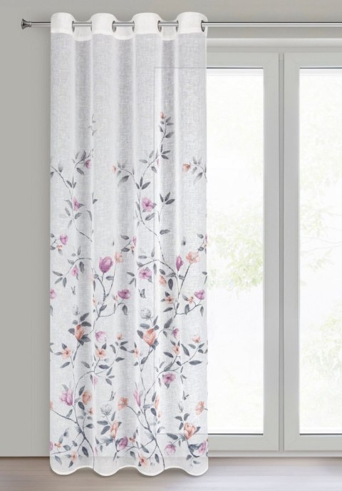 ZASŁONA GOTOWA EUROFIRANY ANTEA 140 X 250 CM BIAŁY