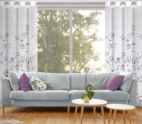 ZASŁONA GOTOWA EUROFIRANY ANTEA 140 X 250 CM BIAŁY