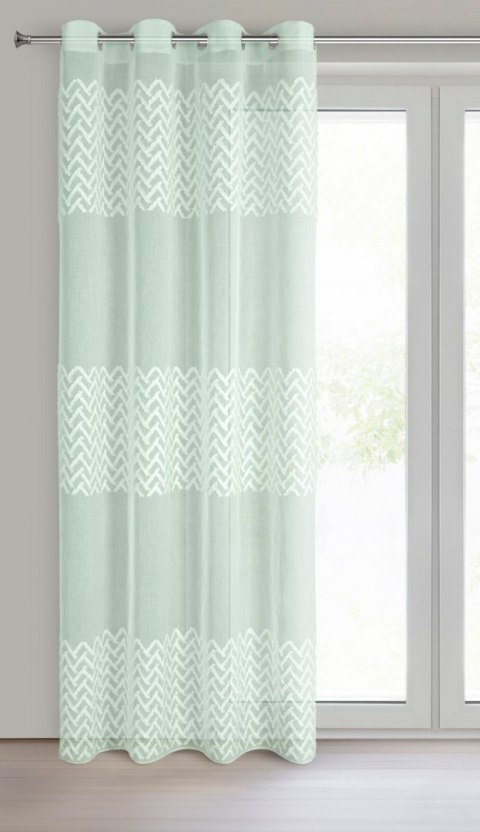 ZASŁONA GOTOWA EUROFIRANY ESTERI 140 X 250 CM MIĘTOWY