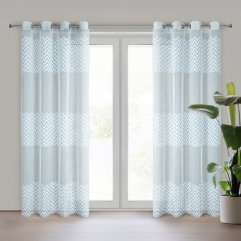 ZASŁONA GOTOWA EUROFIRANY ESTERI 140 X 250 CM NIEBIESKI