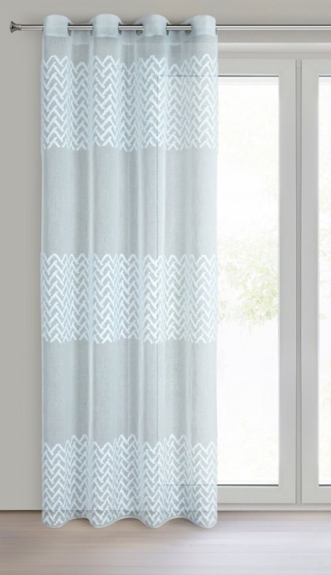 ZASŁONA GOTOWA EUROFIRANY ESTERI 140 X 250 CM NIEBIESKI