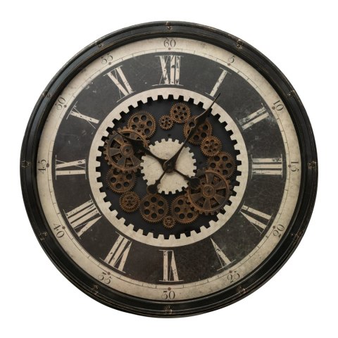 ZEGAR EUROFIRANY DEKORACYJNY 81 76 X 8 X 76 CM CZARNY