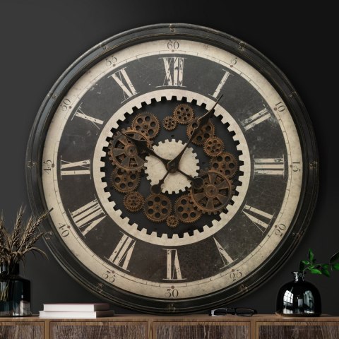 ZEGAR EUROFIRANY DEKORACYJNY 81 76 X 8 X 76 CM CZARNY