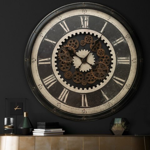 ZEGAR EUROFIRANY DEKORACYJNY 81 76 X 8 X 76 CM CZARNY