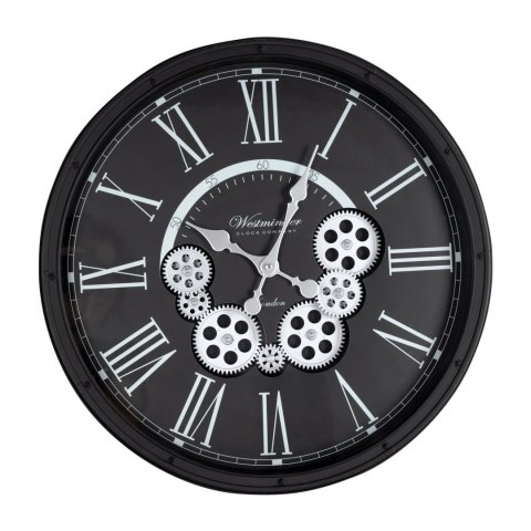 ZEGAR EUROFIRANY DEKORACYJNY 85 48 X 8 X 48 CM CZARNY