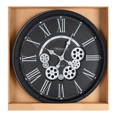 ZEGAR EUROFIRANY DEKORACYJNY 85 48 X 8 X 48 CM CZARNY