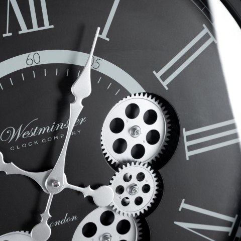 ZEGAR EUROFIRANY DEKORACYJNY 85 48 X 8 X 48 CM CZARNY