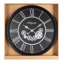 ZEGAR EUROFIRANY DEKORACYJNY 87 72 X 8 X 72 CM CZARNY