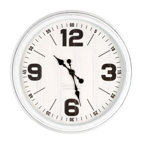 ZEGAR EUROFIRANY DEKORACYJNY 90 50 X 6 X 50 CM BIAŁY