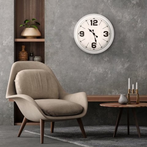 ZEGAR EUROFIRANY DEKORACYJNY 90 50 X 6 X 50 CM BIAŁY